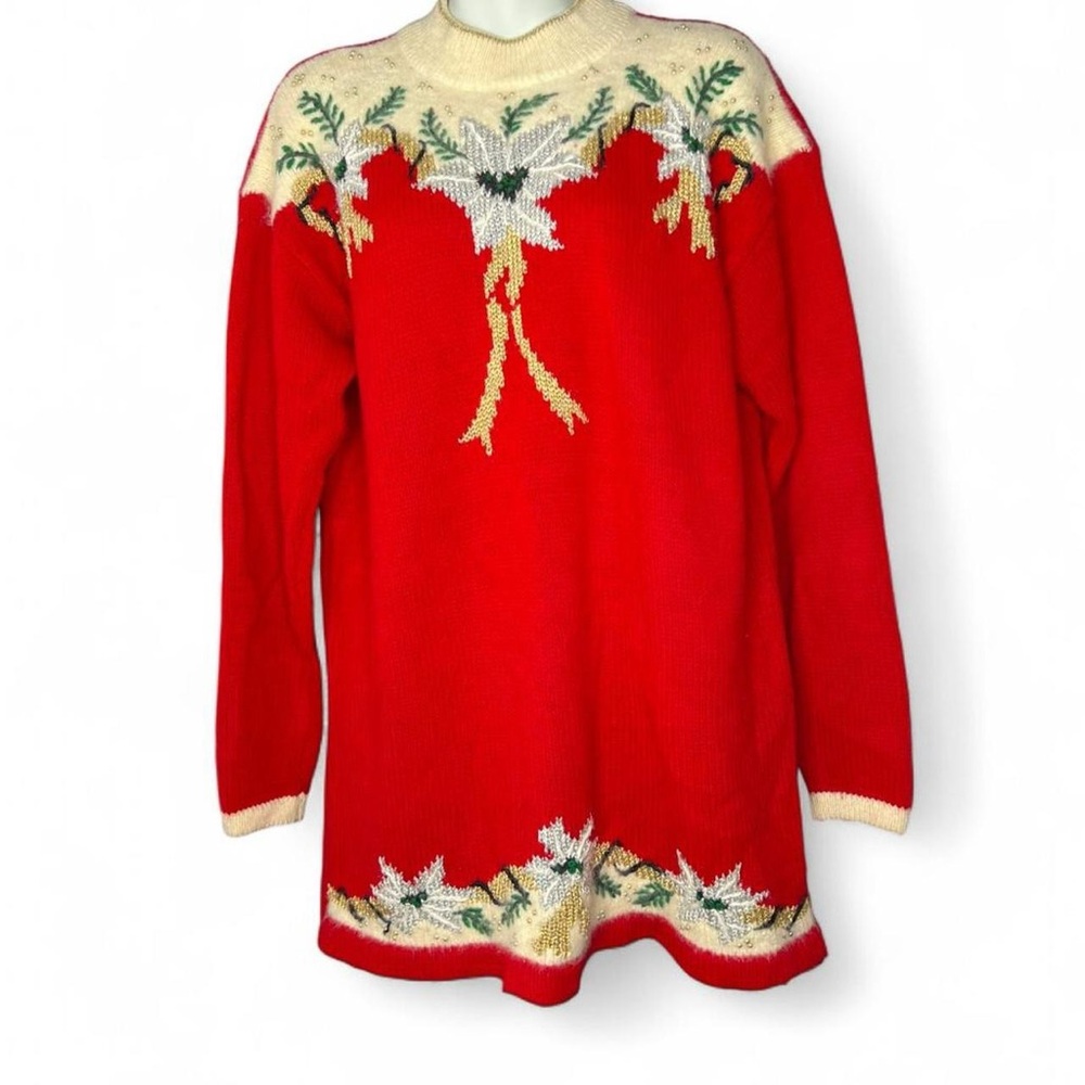 Red Holiday Sweater Dress